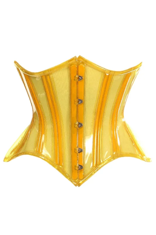 Special Buy Lavish Yellow Clear Curvy Underbust Waist Cincher Corset