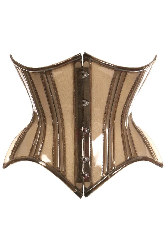 Price Slash Clear Curvy Underbust Waist Cincher Corset