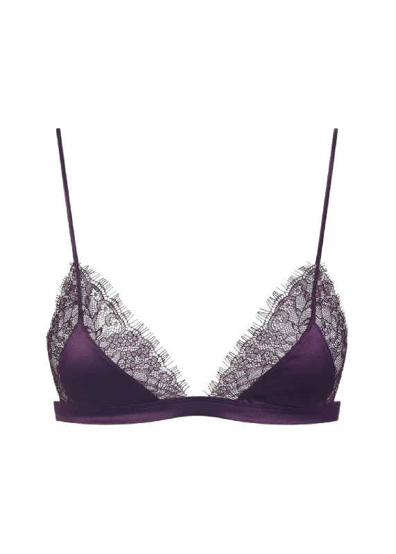 Final Sale Villa Satine Triangle Bra (Purple)