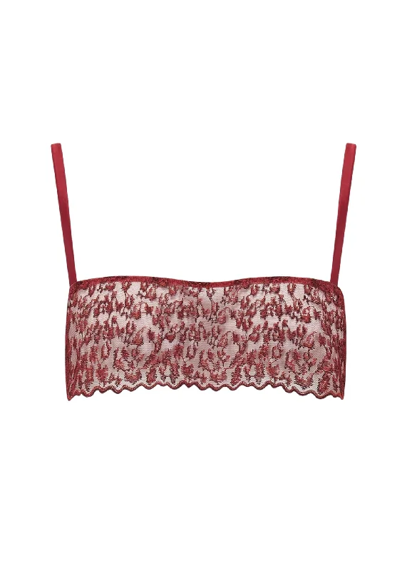 Crazy Savings Lola Bandeau Bra (Red Leopard)