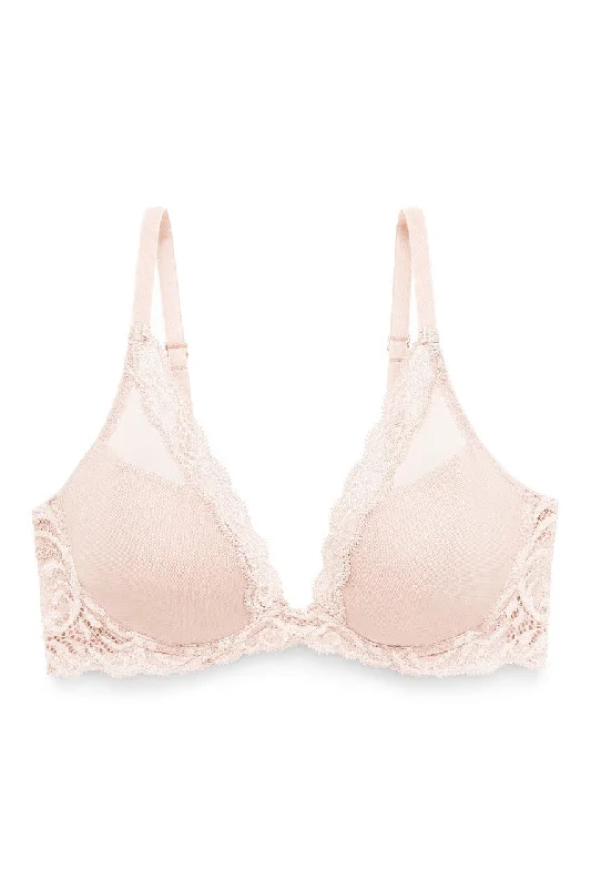 NATORI FEATHERS BRA IN ROSE