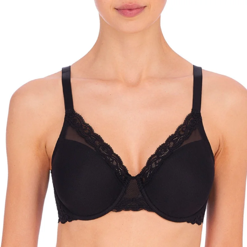 Weekend Savings Extravaganza Feathers Full Figure Contour Underwire Bra 741299 - Black