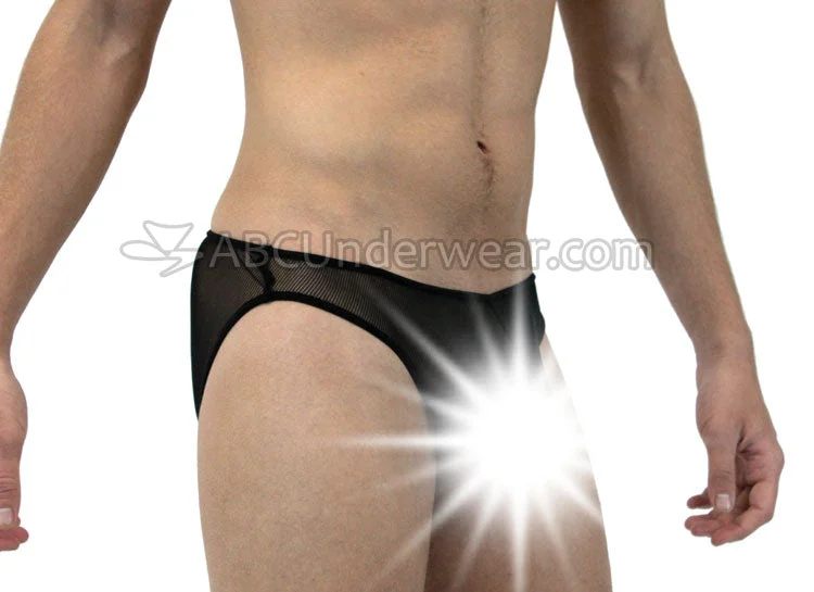 Make Your Weekend Count with Savings Sexy Neo Mesh Mens's Bikini Underwear - BLOWOUT SALE!