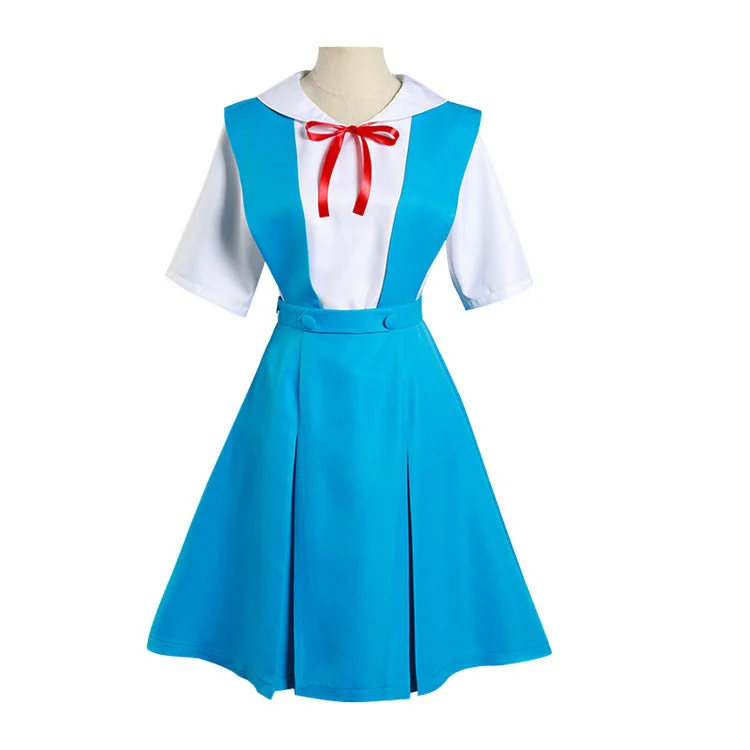 Loyalty Reward Rulercosplay Anime Neon Genesis Evangelion Ayanami Rei, Asuka Langley Soryu Student uniform Cosplay Costume Loyalty Reward Rulercosplay Anime Neon Genesis Evangelion Ayanami Rei, Asuka Langley Soryu Student uniform Cosplay Costume