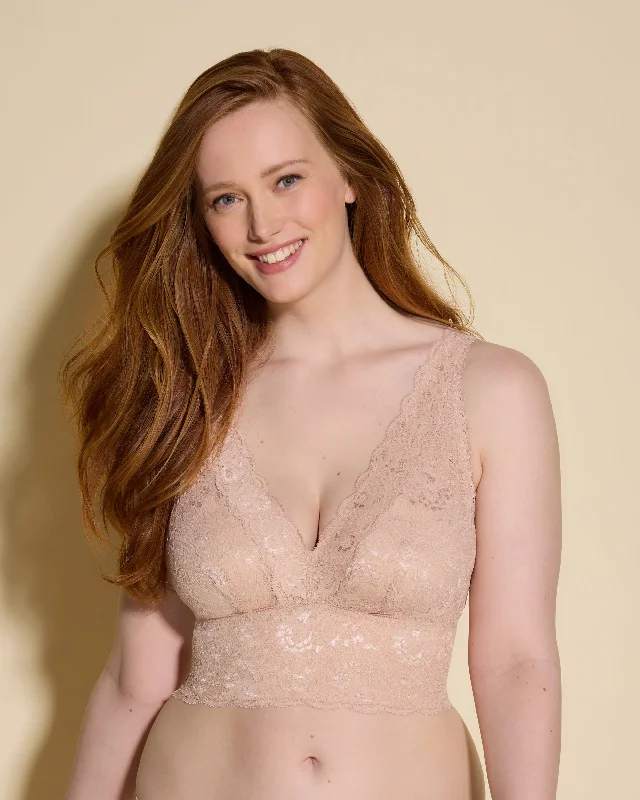 Unbeatable Deal Curvy Plungie Longline Bralette