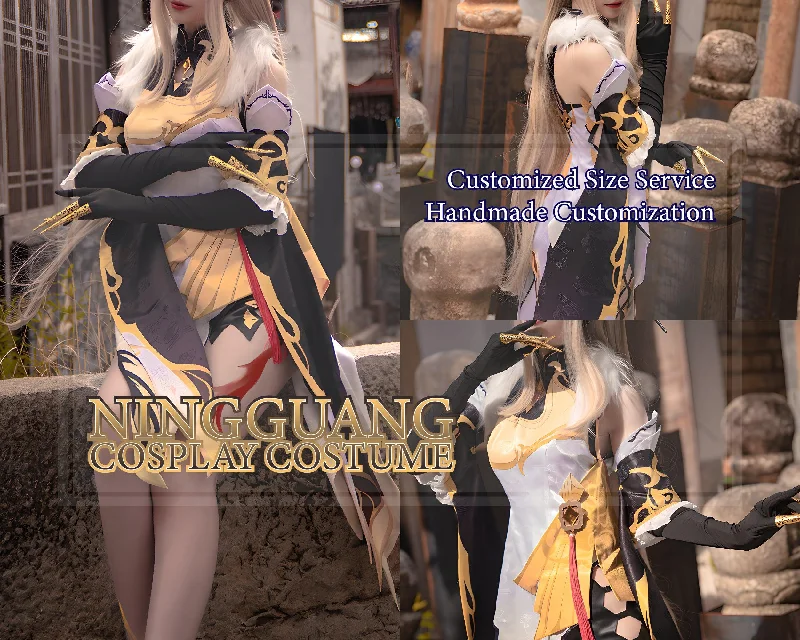 Markdown Sale Ningguang Cosplay Costume Custom Size Costume AdoreHomeStudio™