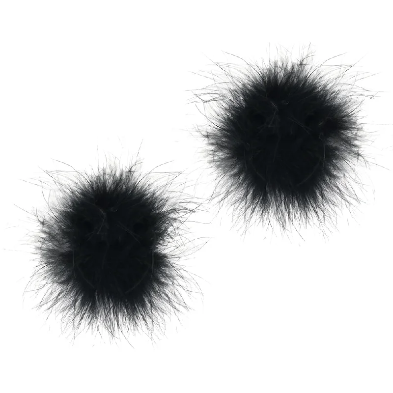 Price Buster Nipple Couture Marabou Covers in Black