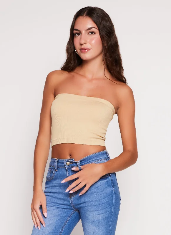 Super Sale Seamless Basic Bandeau Top