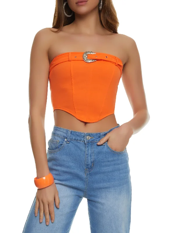 Steals and Deals Belt Buckle Tube Top