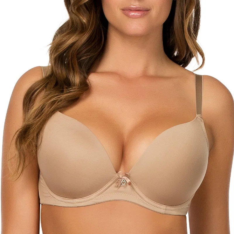 Price Cut Jeanie Molded Plunge Bra European Nude- P4801