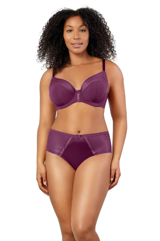 Savings Bonanza Shea Plunge Unlined Bra Blackberry- P6062