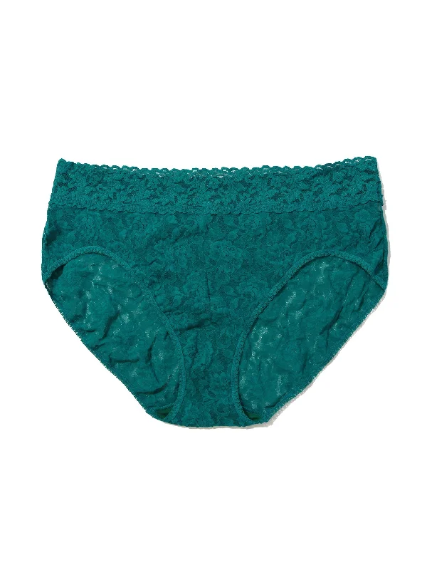 Mega Discount Plus Size Signature Lace French Brief Northern Lights Green