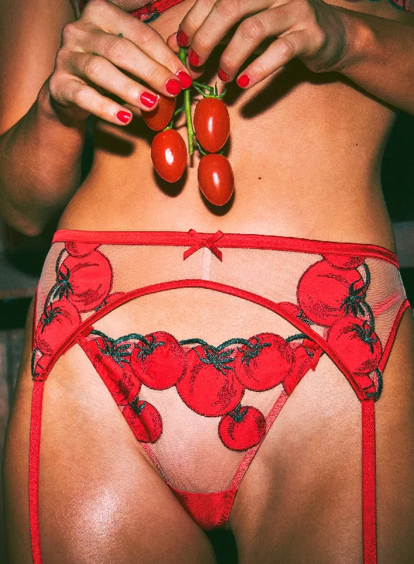 Weekend Bargains to Love Pomodoro Embroidery Garter Belt
