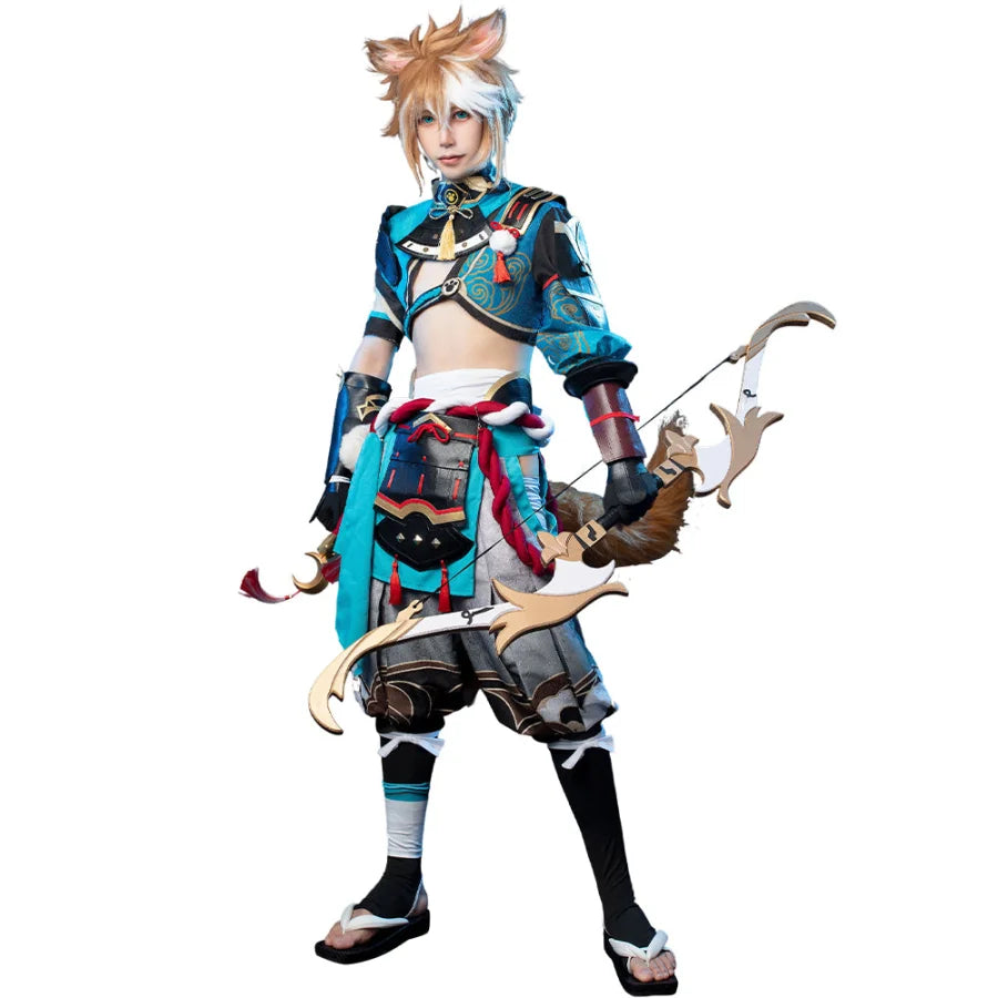 Steals and Deals 【READY TO SHIP】Game Genshin Impact Gorou Cosplay Costume Jacquard Version C00668 Steals and Deals 【READY TO SHIP】Game Genshin Impact Gorou Cosplay Costume Jacquard Version C00668