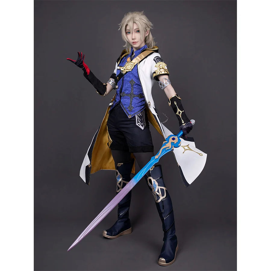 Act Now 【READY TO SHIP】Genshin Impact Albedo Cosplay Costume C02935 AAA