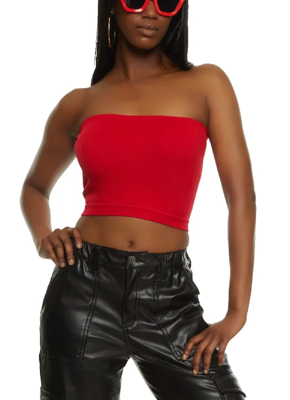 Buy More, Save More Ribbed Knit Seamless Tube Top