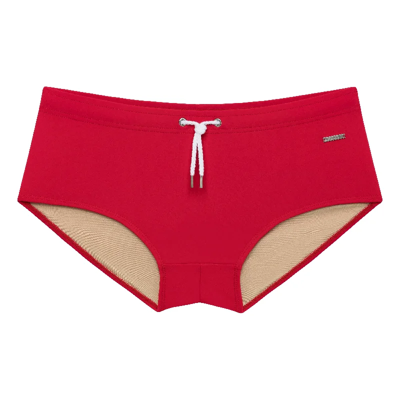 Friends and Family Sale Red Solid Corcovado Brief