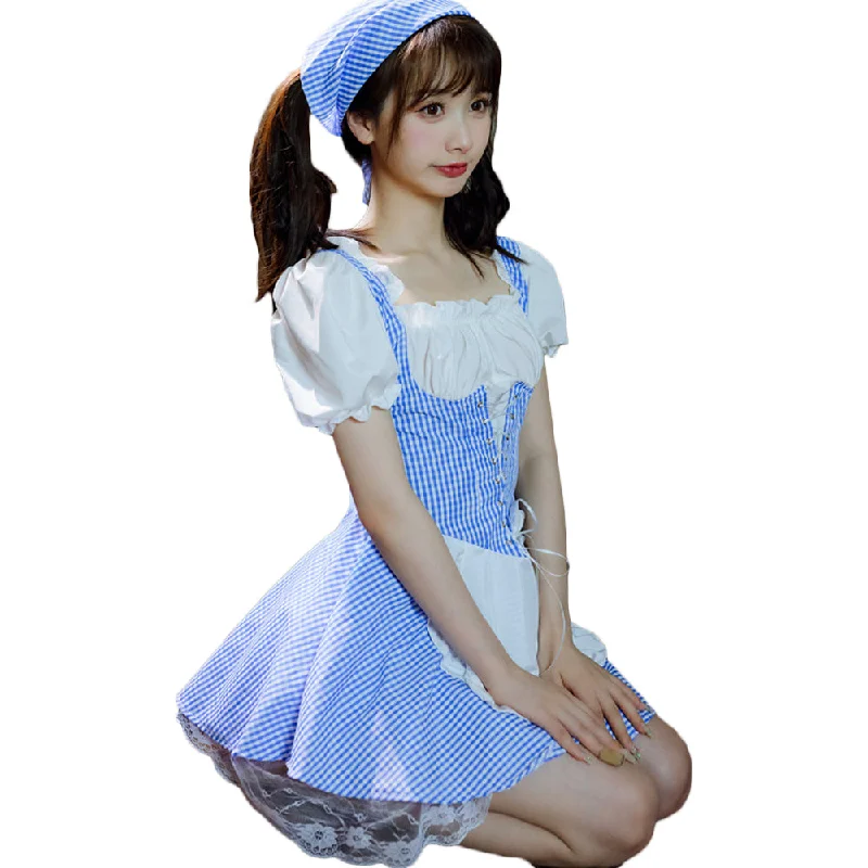 Sale Event Rulercosplay Blue Maid Dress Sexy Cosplay Costume
