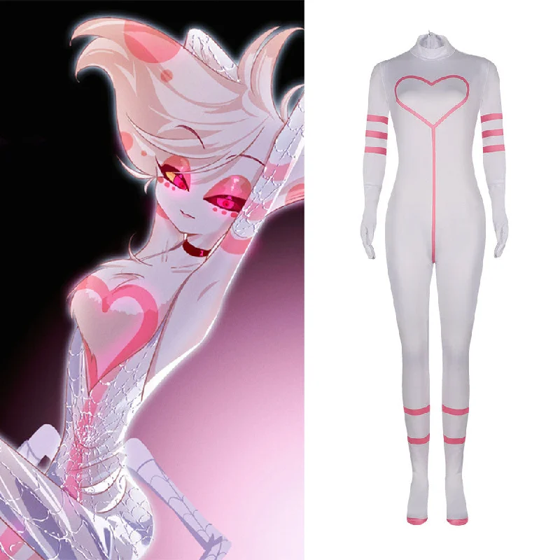 Savings Event Rulercosplay Hazbin Hotel Angel Dust Uniform Suit Cosplay Costume With Accessories Savings Event Rulercosplay Hazbin Hotel Angel Dust Uniform Suit Cosplay Costume With Accessories