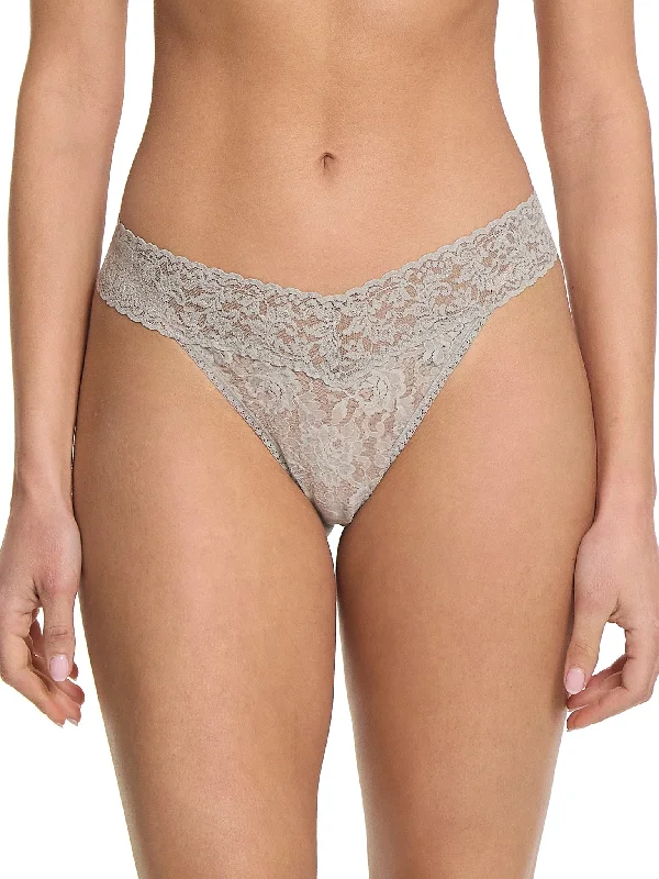Weekend Sale: Don't Miss Out Signature Lace Original Rise Thong Sleep In Grey
