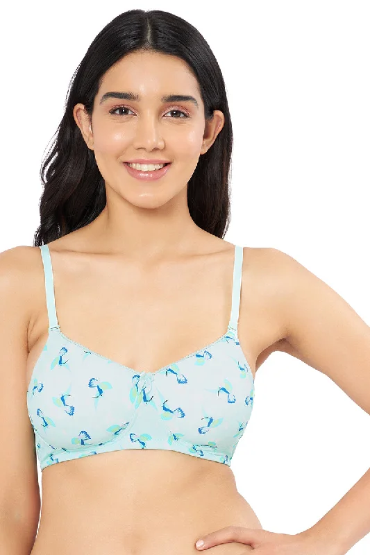 Weekend Extravaganza: Shop Now Smooth Elegance Padded Non-wired T-shirt Bra - Hummingbird Print
