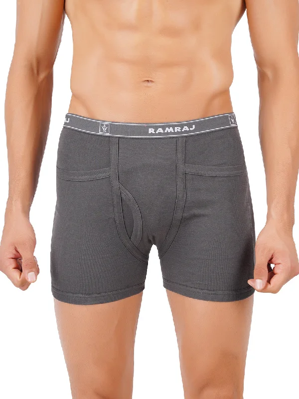 Today’s Deal Soft Combed Rib Snug Fit Pocket Trunks Arrow (2PCs Pack)