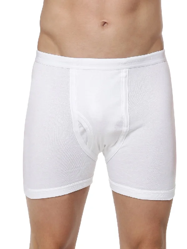 Super Bargain Soft Combed Rib White Trunk without Pocket Arrow (2PCs Pack)