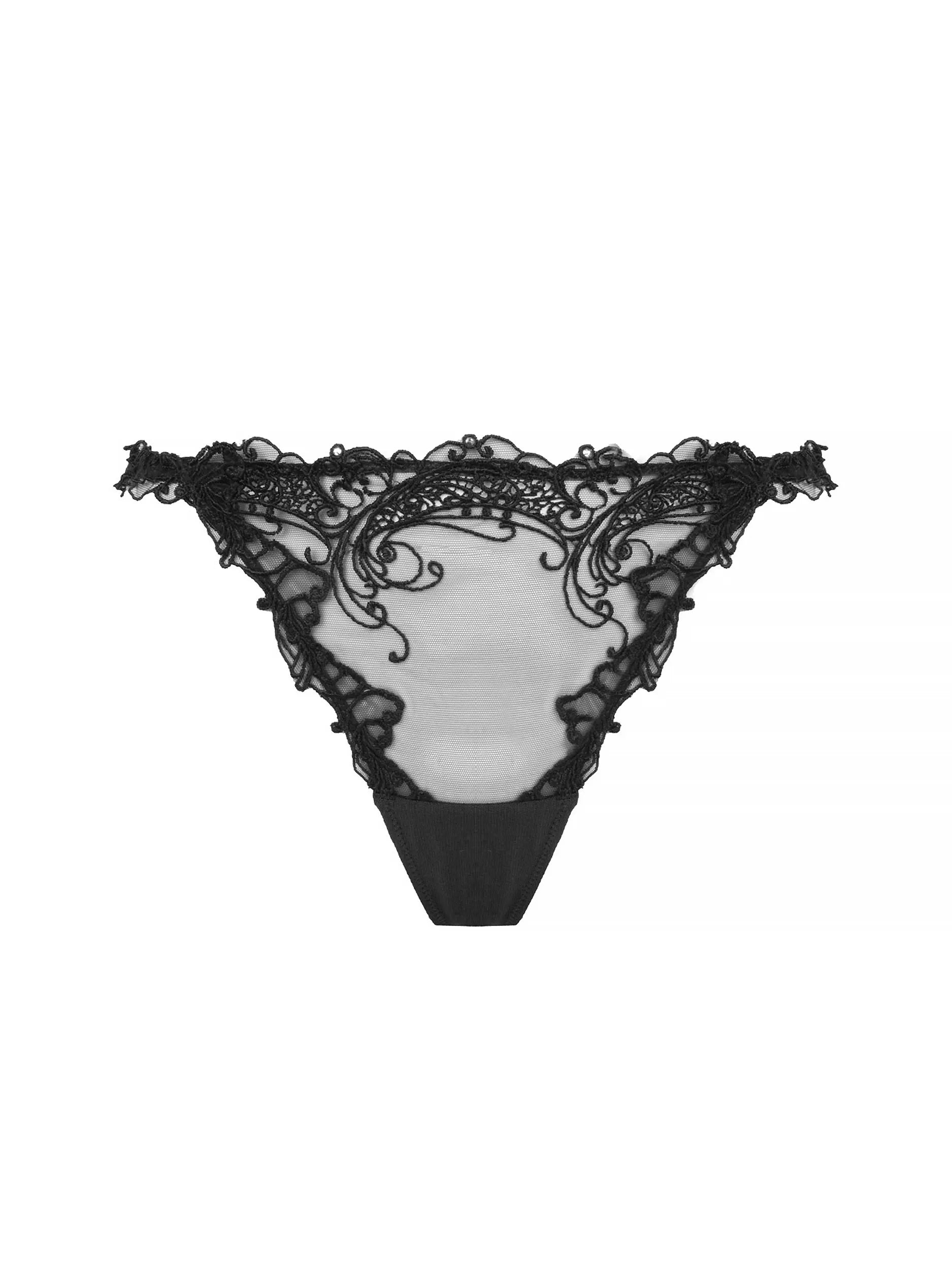 Weekend Discounts to Delight Soir De Venise Sexy Thong In Black - Lise Charmel