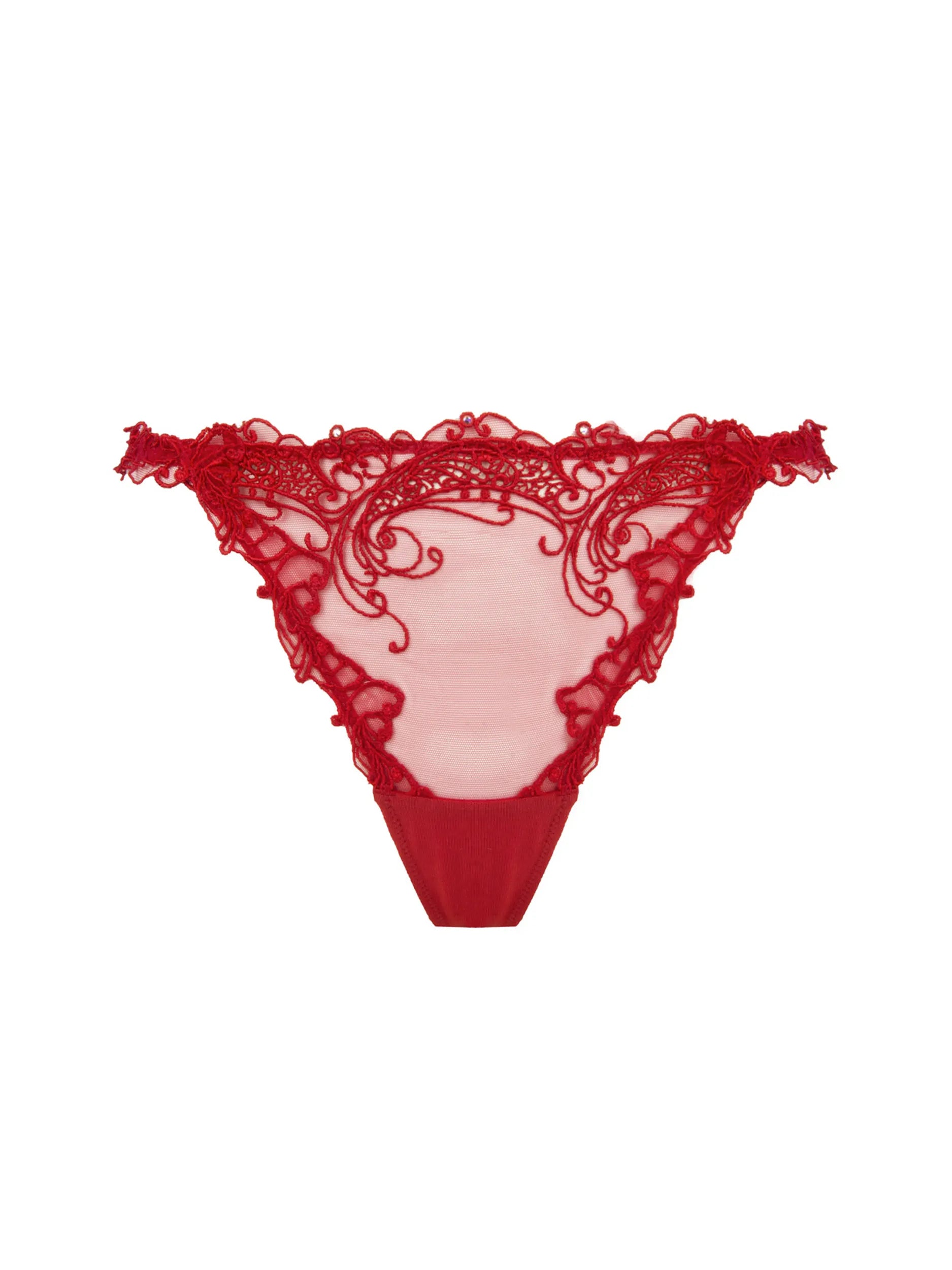 Weekend Shopping Made Better Soir De Venise Sexy Thong In Rouge Venise - Lise Charmel