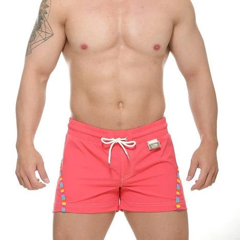 Grand Opening Sale STUD Zeke 4" swim beach short pink