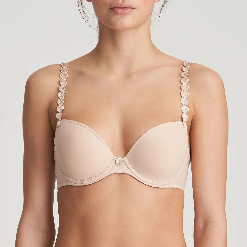 Mega Discount Tom Caffe Latte Padded Plunge Bra