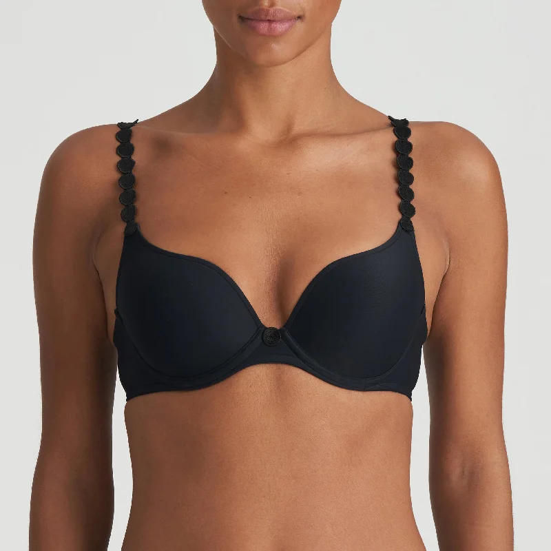 Tom Charcoal Padded Bra Heartshape