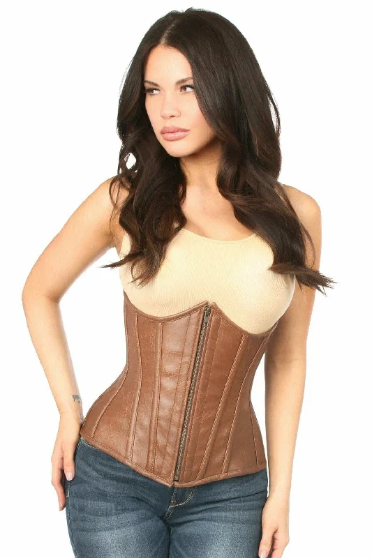 Extra Savings Top Drawer Faux Leather Underbust Corset