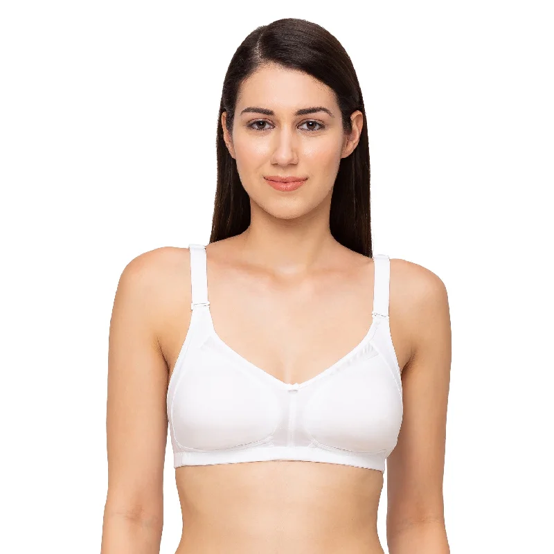 Weekend Discounts to Enjoy Shrishti-Plain Non Padded Full Cup Bra White