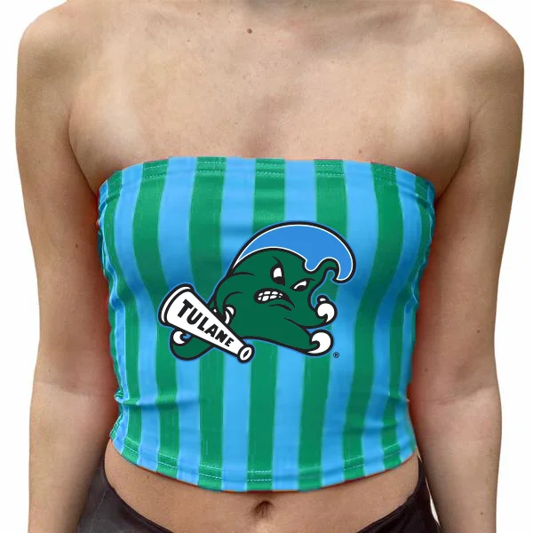 Tulane Striped Tube Top