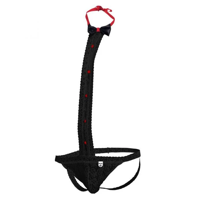 Online Only Tuxedo Lace Thong