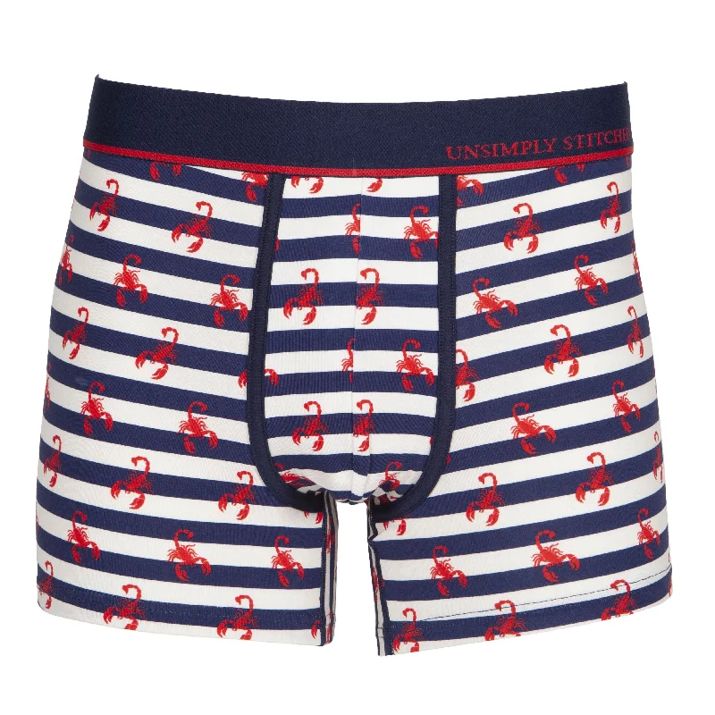 Exclusive Deal Striped Scorpians Boxer Trunk