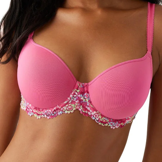 Shop the Weekend Away Wacoal Embrace Lace Underwire T-Shirt Bra - Hot Pink