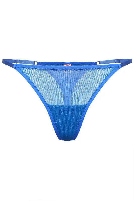 Wildly gold blue ultra thongs