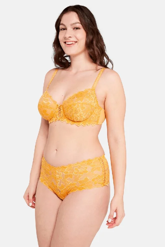 Final Markdown YELLOW UNLINED LACE BRA ARUM UNDERWIRE SOFT