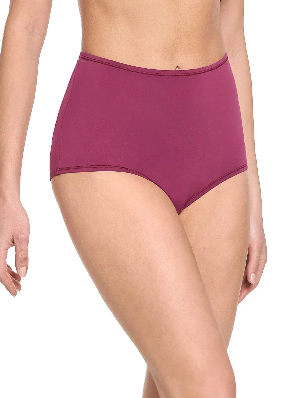Big Savings YourFit™ High Rise Boyshort Mulled Wine Red