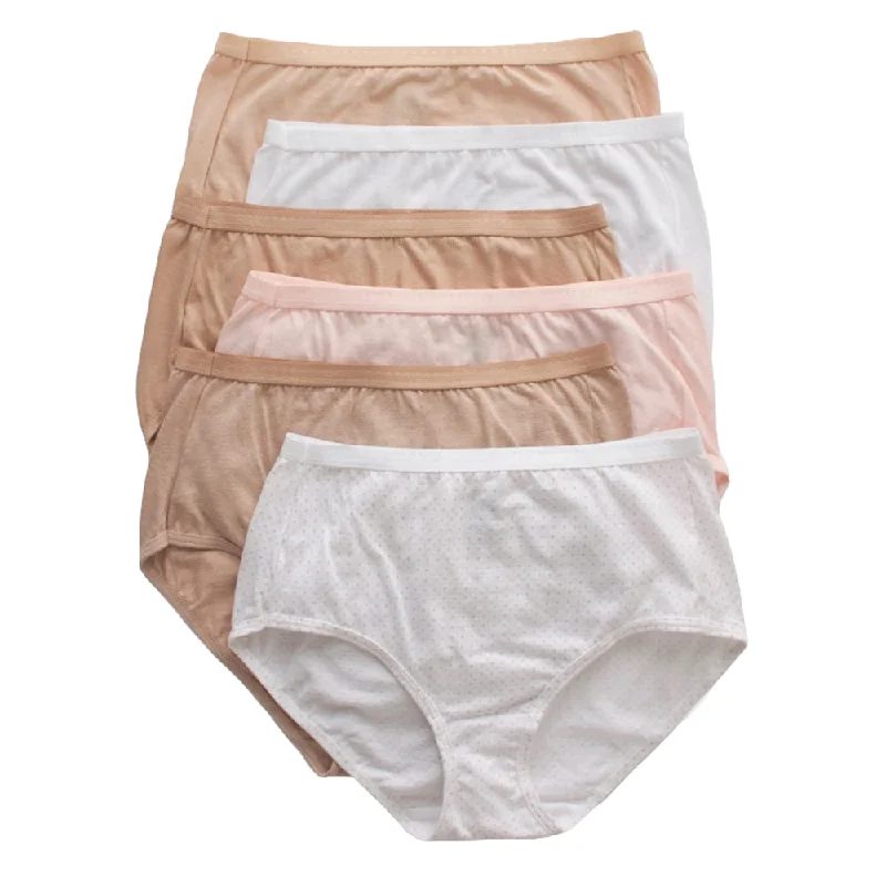 Early Access 6-Pack Ultimate Breathable Cotton Women's Briefs 40H6CC