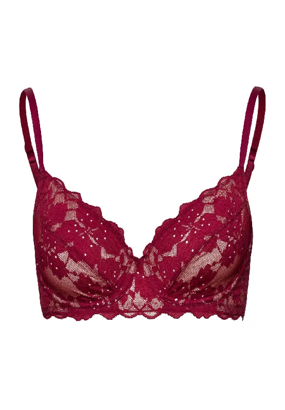 Discount Deals Anais Lace Underwire Bra | Deep Poppy 70904-2405