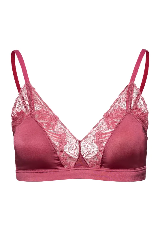 Weekend Offers That Please Eva Lace-Trim Soft Cup Bra | Rose Wine 70916-2414