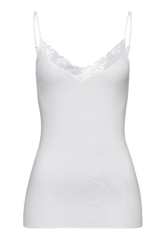 Instant Savings Anne Cotton V-Neck Camisole | Off White 70931-102