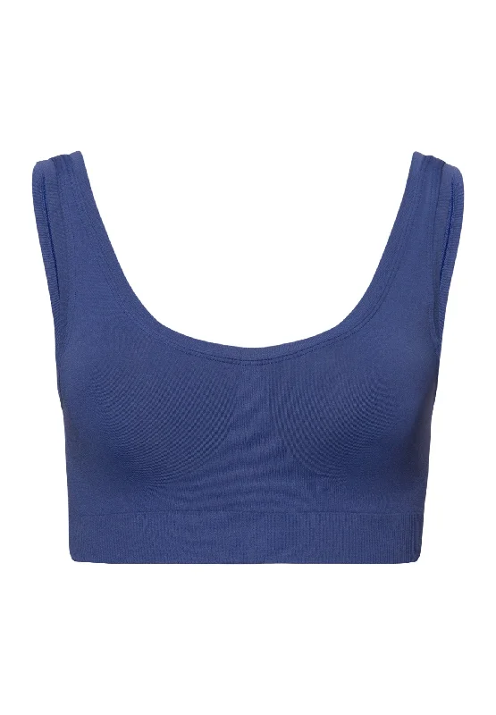Special Buy Touch Feeling Crop Top Padded | Blue Horizon 71806-2546