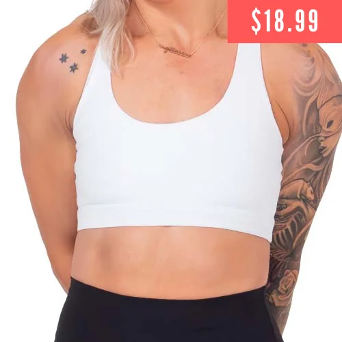 Epic Deals Butterfly Back Bra | All White