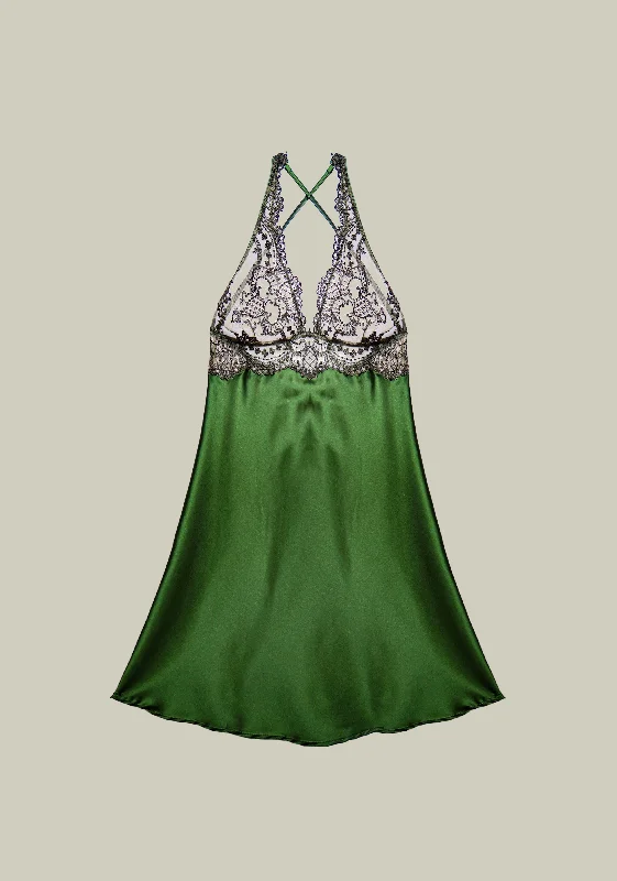 Overstock Sale Arabian Nights Chemise in Olive Green
