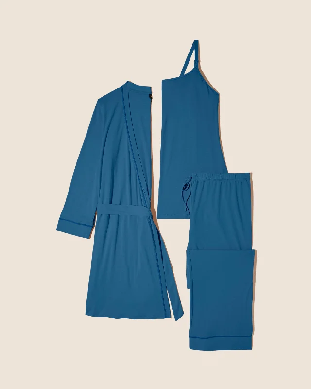 Price Reduction Nursing 3 Piece Pajama Set With Robe
