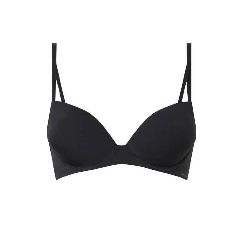 Weekend Bargains to Grab Calvin Klein Seductive Comfort Black Demi Cup Bra